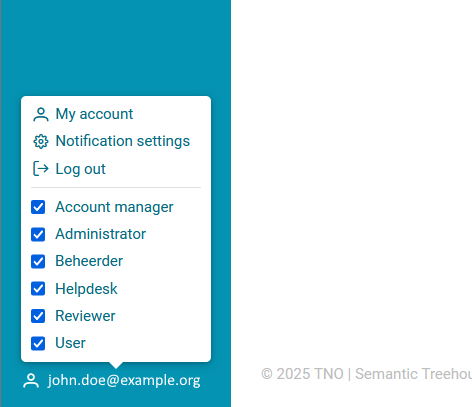Location of global account roles